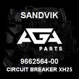 9662564-00 Sandvik CIRCUIT BREAKER XH250PE2AUXLTF125 | AGA Parts