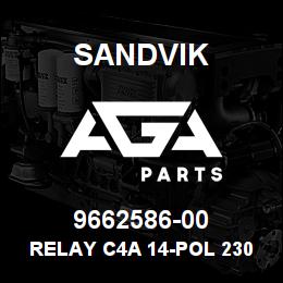9662586-00 Sandvik RELAY C4A 14-POL 230 V. | AGA Parts