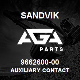 9662600-00 Sandvik AUXILIARY CONTACT | AGA Parts