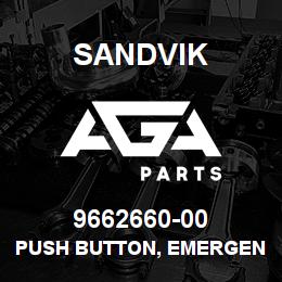 9662660-00 Sandvik PUSH BUTTON, EMERGENCY STOP | AGA Parts