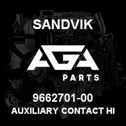 9662701-00 Sandvik AUXILIARY CONTACT HI11-P1/P3Z | AGA Parts