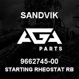 9662745-00 Sandvik STARTING RHEOSTAT RB | AGA Parts
