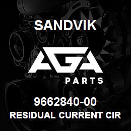 9662840-00 Sandvik RESIDUAL CURRENT CIRC. BRAEKER | AGA Parts