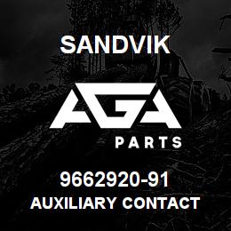 9662920-91 Sandvik AUXILIARY CONTACT | AGA Parts