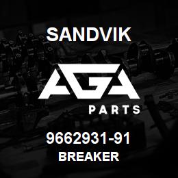 9662931-91 Sandvik BREAKER | AGA Parts