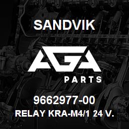 9662977-00 Sandvik RELAY KRA-M4/1 24 V.DC 1NO | AGA Parts