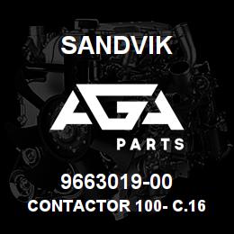 9663019-00 Sandvik CONTACTOR 100- C.16 UKF10 230 V. RB | AGA Parts