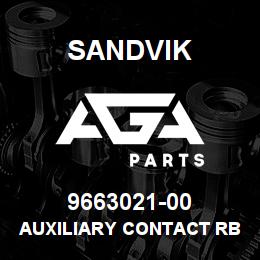 9663021-00 Sandvik AUXILIARY CONTACT RB | AGA Parts