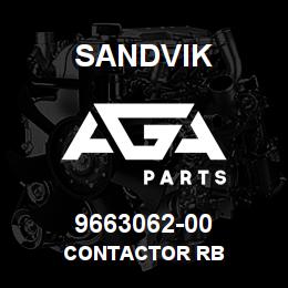 9663062-00 Sandvik CONTACTOR RB | AGA Parts