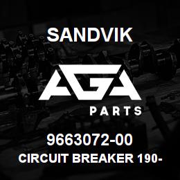 9663072-00 Sandvik CIRCUIT BREAKER 190-MN | AGA Parts