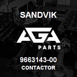 9663143-00 Sandvik CONTACTOR | AGA Parts