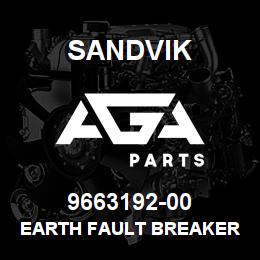 9663192-00 Sandvik EARTH FAULT BREAKER IID 2P25A30MA | AGA Parts