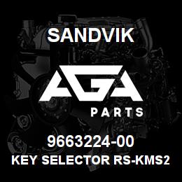 9663224-00 Sandvik KEY SELECTOR RS-KMS2S | AGA Parts