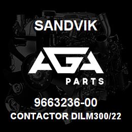 9663236-00 Sandvik CONTACTOR DILM300/22 RA250 160 | AGA Parts