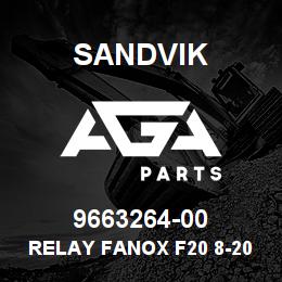 9663264-00 Sandvik RELAY FANOX F20 8-20,7A 230 V. | AGA Parts