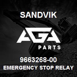 9663268-00 Sandvik EMERGENCY STOP RELAY | AGA Parts