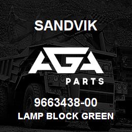 9663438-00 Sandvik LAMP BLOCK GREEN | AGA Parts