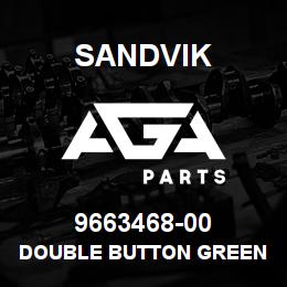 9663468-00 Sandvik DOUBLE BUTTON GREEN " I" ,RED" O" | AGA Parts