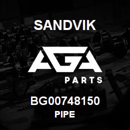 BG00748150 Sandvik PIPE | AGA Parts