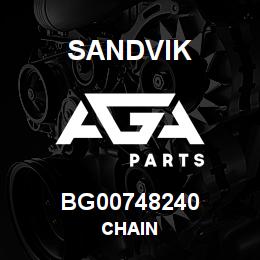 BG00748240 Sandvik CHAIN | AGA Parts