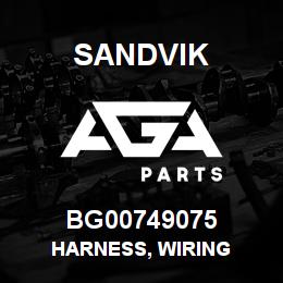 BG00749075 Sandvik HARNESS, WIRING | AGA Parts