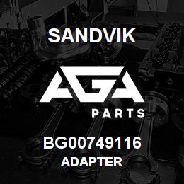 BG00749116 Sandvik ADAPTER | AGA Parts