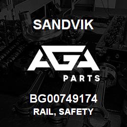 BG00749174 Sandvik RAIL, SAFETY | AGA Parts