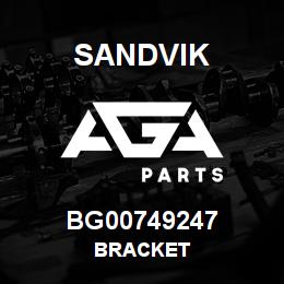 BG00749247 Sandvik BRACKET | AGA Parts