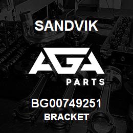 BG00749251 Sandvik BRACKET | AGA Parts