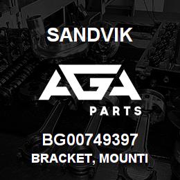 BG00749397 Sandvik BRACKET, MOUNTI | AGA Parts