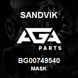 BG00749540 Sandvik MASK | AGA Parts