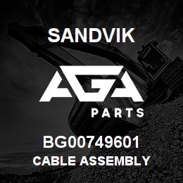 BG00749601 Sandvik CABLE ASSEMBLY | AGA Parts