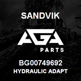 BG00749692 Sandvik HYDRAULIC ADAPT | AGA Parts