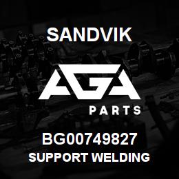 BG00749827 Sandvik SUPPORT WELDING | AGA Parts