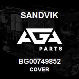 BG00749852 Sandvik COVER | AGA Parts