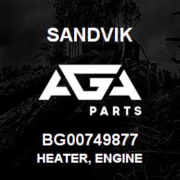 BG00749877 Sandvik HEATER, ENGINE | AGA Parts