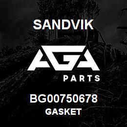 BG00750678 Sandvik GASKET | AGA Parts