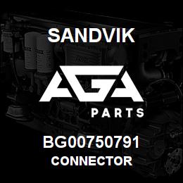 BG00750791 Sandvik CONNECTOR | AGA Parts