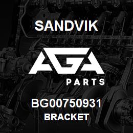 BG00750931 Sandvik BRACKET | AGA Parts