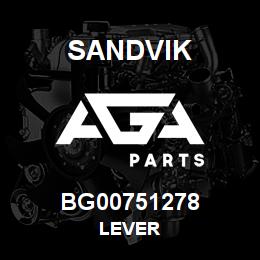 BG00751278 Sandvik LEVER | AGA Parts