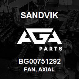 BG00751292 Sandvik FAN, AXIAL | AGA Parts