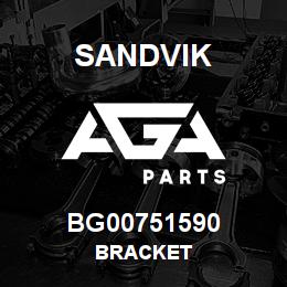 BG00751590 Sandvik BRACKET | AGA Parts