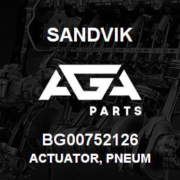 BG00752126 Sandvik ACTUATOR, PNEUM | AGA Parts