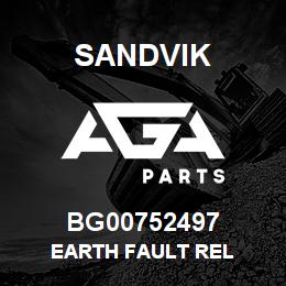 BG00752497 Sandvik EARTH FAULT REL | AGA Parts
