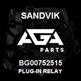 BG00752515 Sandvik PLUG-IN RELAY | AGA Parts