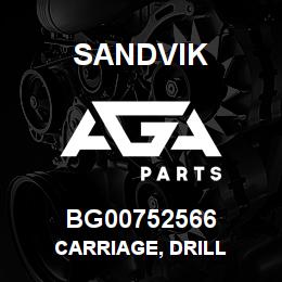 BG00752566 Sandvik CARRIAGE, DRILL | AGA Parts