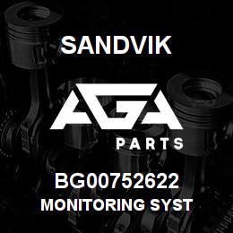 BG00752622 Sandvik MONITORING SYST | AGA Parts