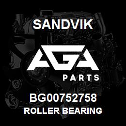BG00752758 Sandvik ROLLER BEARING | AGA Parts
