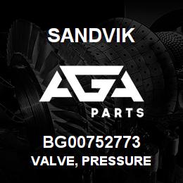 BG00752773 Sandvik VALVE, PRESSURE | AGA Parts