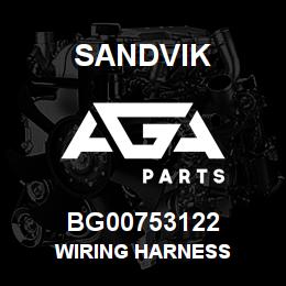 BG00753122 Sandvik WIRING HARNESS | AGA Parts